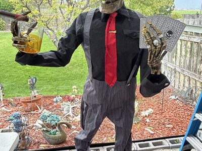 Animated 6.5ft Jack of Spades LED Motion Halloween