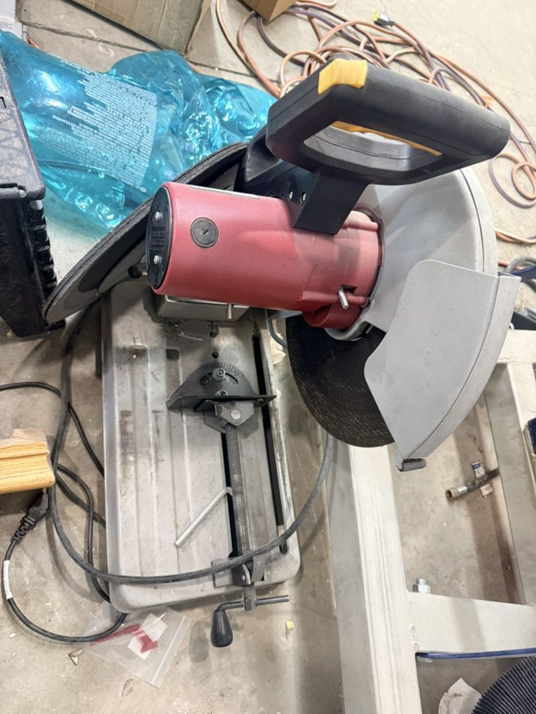 14” cut-off saw Chicago electric with extra wheels