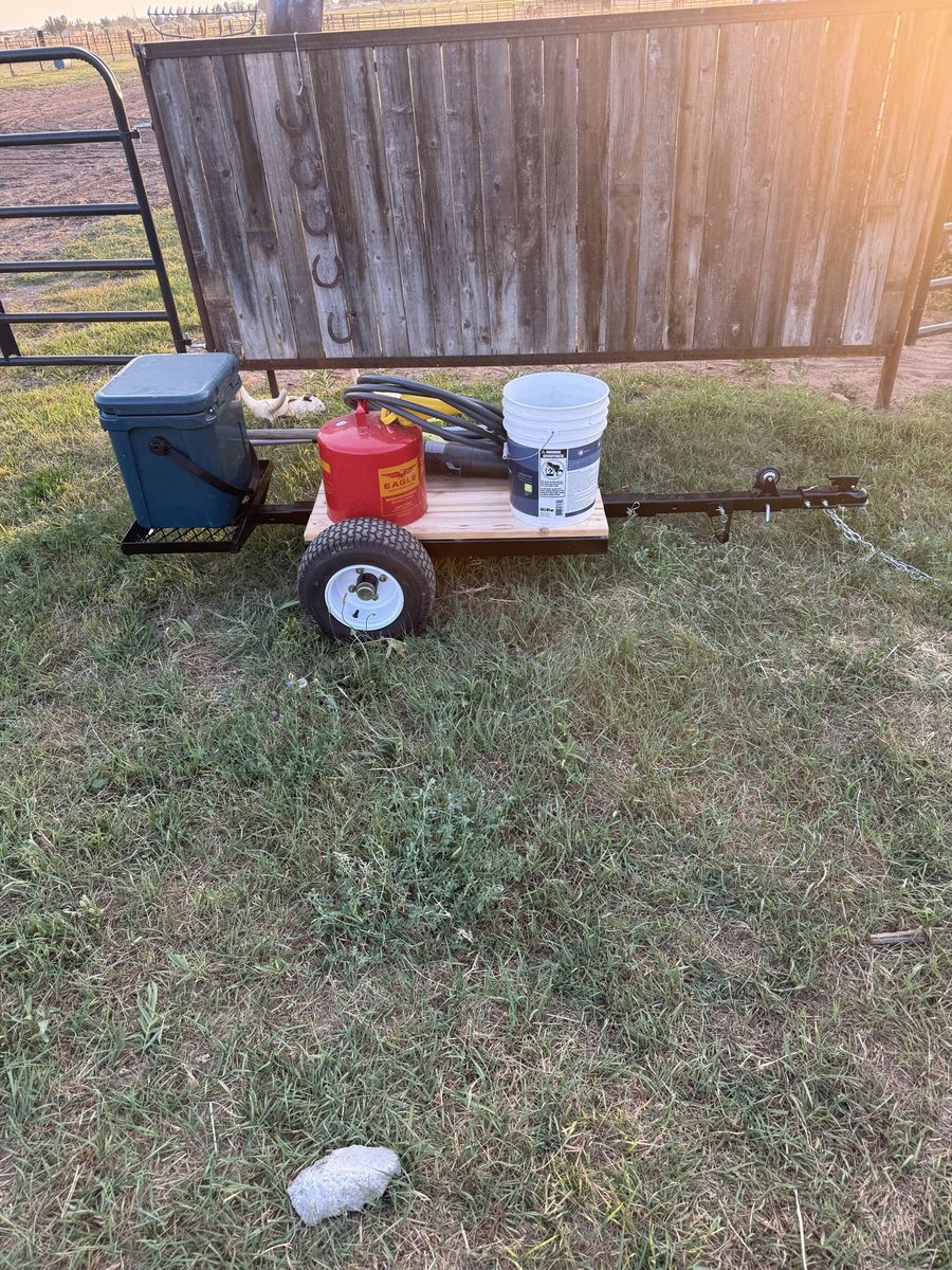 Heavy-Duty Tow-Behind Utility Trailer Cart for ATV, Pre Built Or DIY