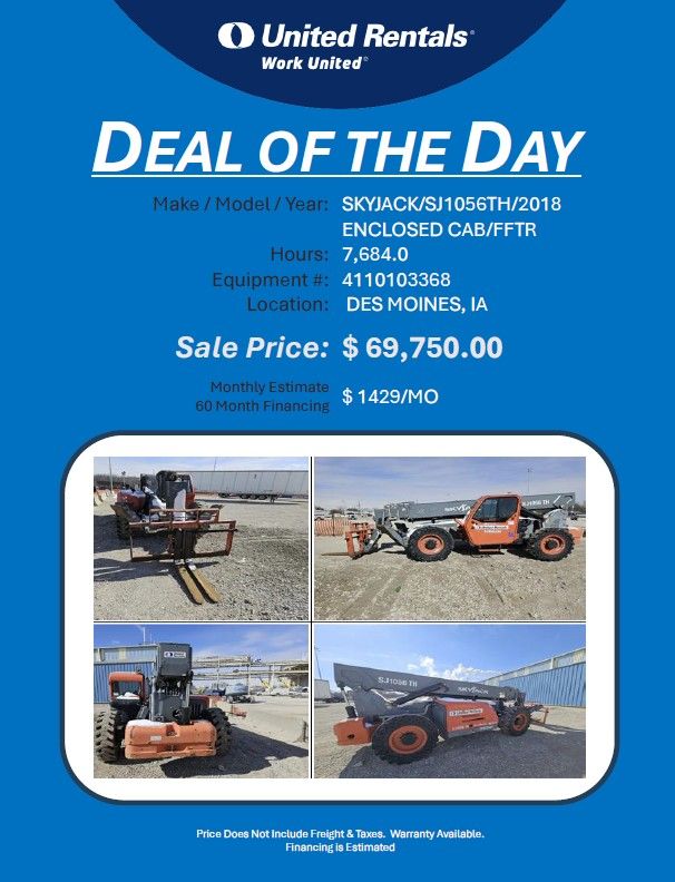 Fork lift reach 10K Sky Jack 2018