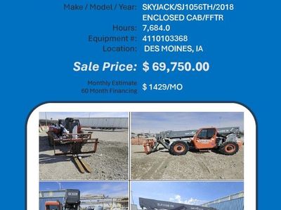 Fork lift reach 10K Sky Jack 2018