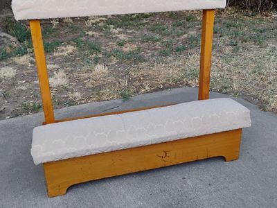 Padded Prayer Double Kneeler, Prie Diev. Prayer Rail. Vintage
