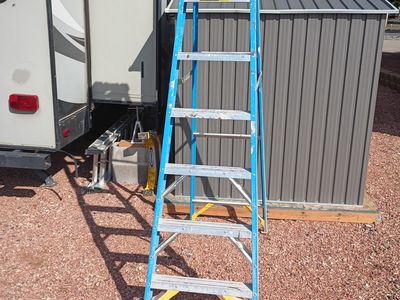 8 foot fiberglass A frame ladder