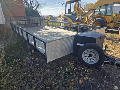 2006 Voyager 8X14 Dual Axle Trailer With Folding Back Ramp Excellent Condition