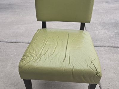 green accent chair