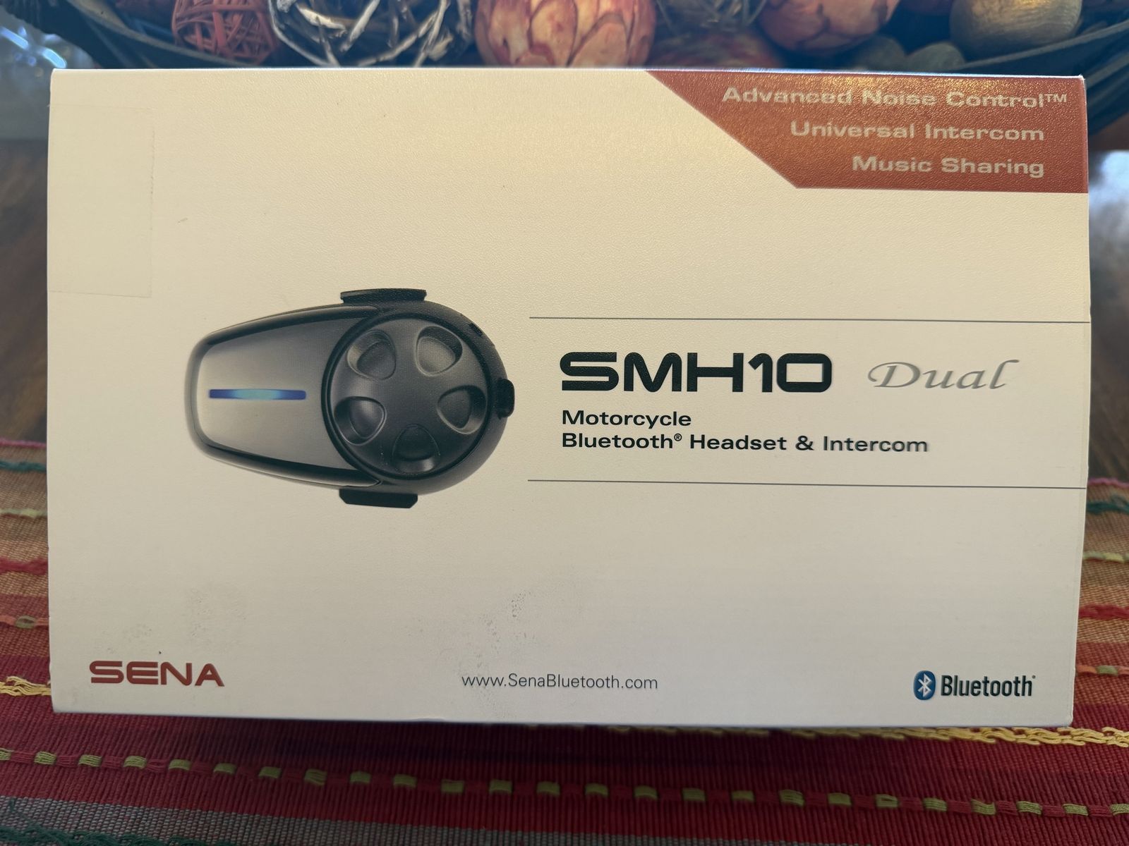 Sena SMH10 Dual Motorcycle Bluetooth Headset & Intercom - Advanced Noise Control
