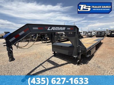 8.5x26 Lamar FA Gooseneck Deckover Tilt Trailer - 21K GVWR -