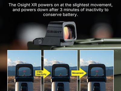 Osight XR Enclosed Red Dot Optic, Ruggedized Miniature Reflex Footprint, 2/6+32