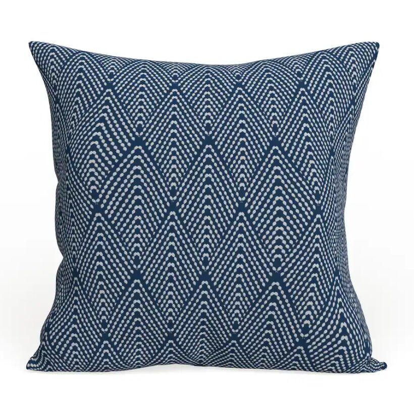 New Matching Blue Geometric Print Pillows