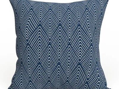 New Matching Blue Geometric Print Pillows