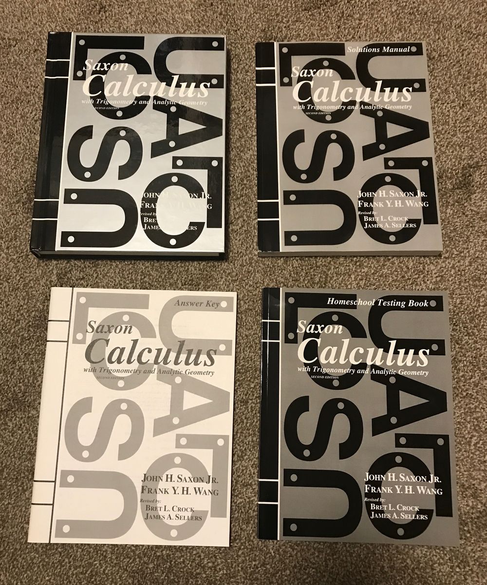 Saxon Calculus Homeschool Kit with Solutions Manual