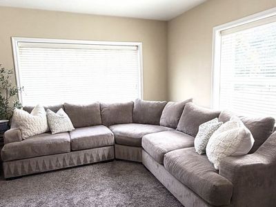 Sectional Couch and Pillows