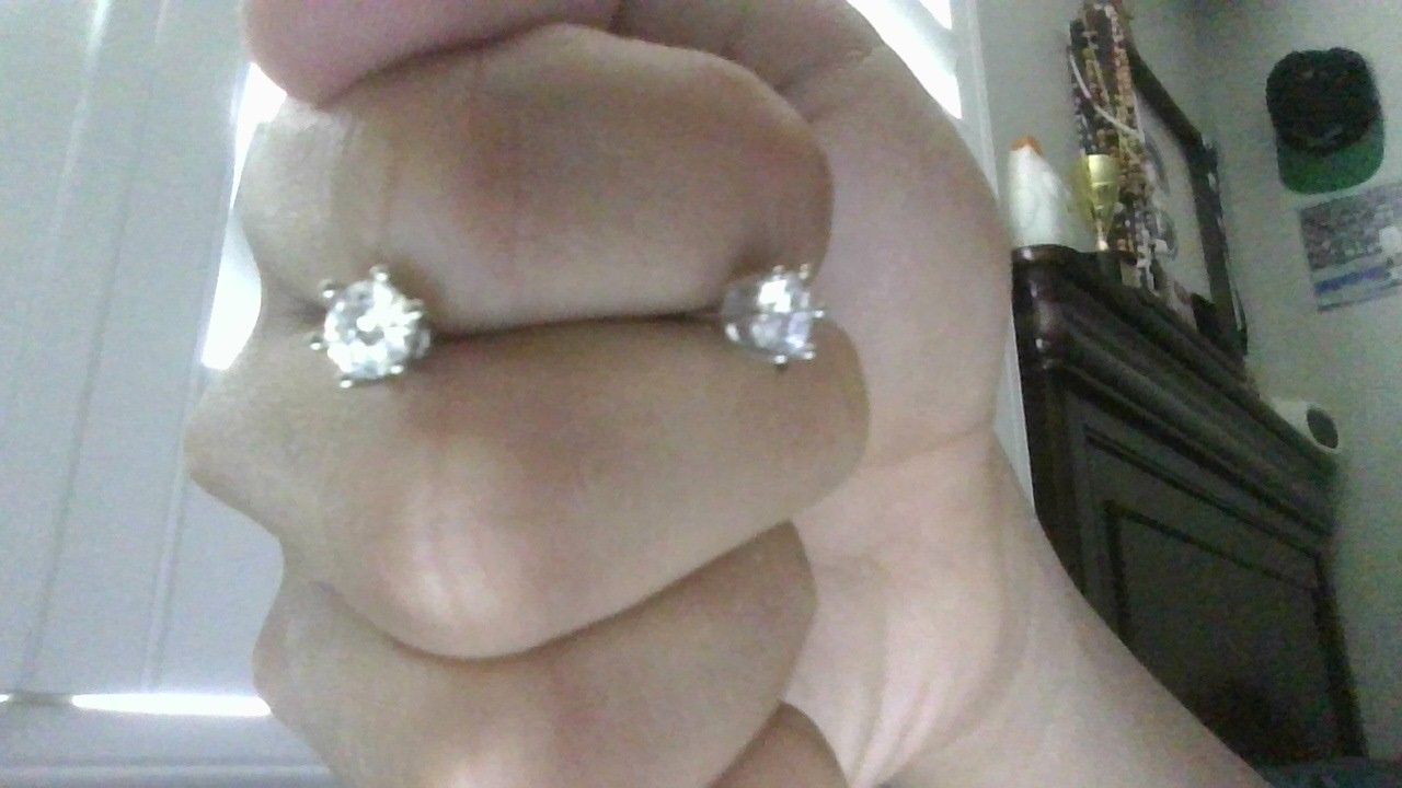 Moissanite earings