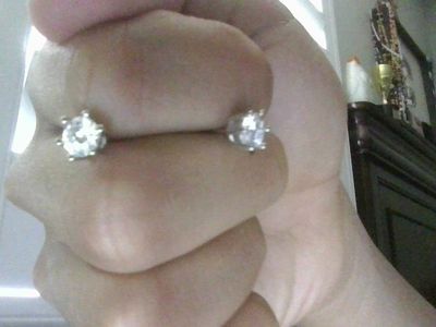 Moissanite earings