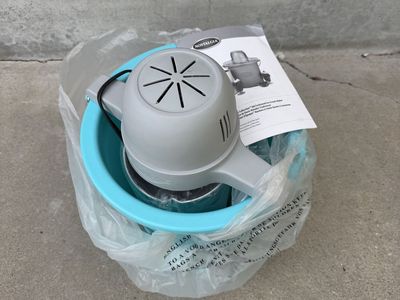 Nostalgia 4-Quart Vintage Collection Old Fashioned Electric Ice Cream Maker - Aqua/Grey