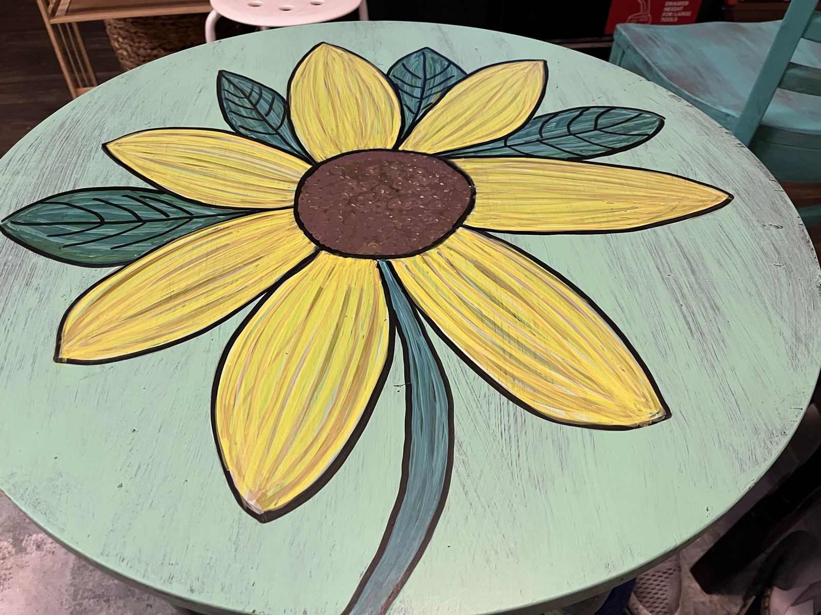 Shabby chic side table. 