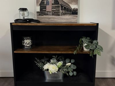 Modern Rustic 2-Tier Console Shelf
