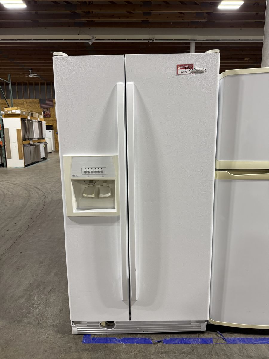 BIG DEALS NOW! WHIRLPOOL SIDE BY SIDE FRIDGE