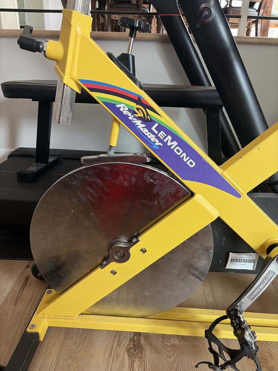 LeMond Fitness Stationary Indoor Exercise Bike - Yellow & Black