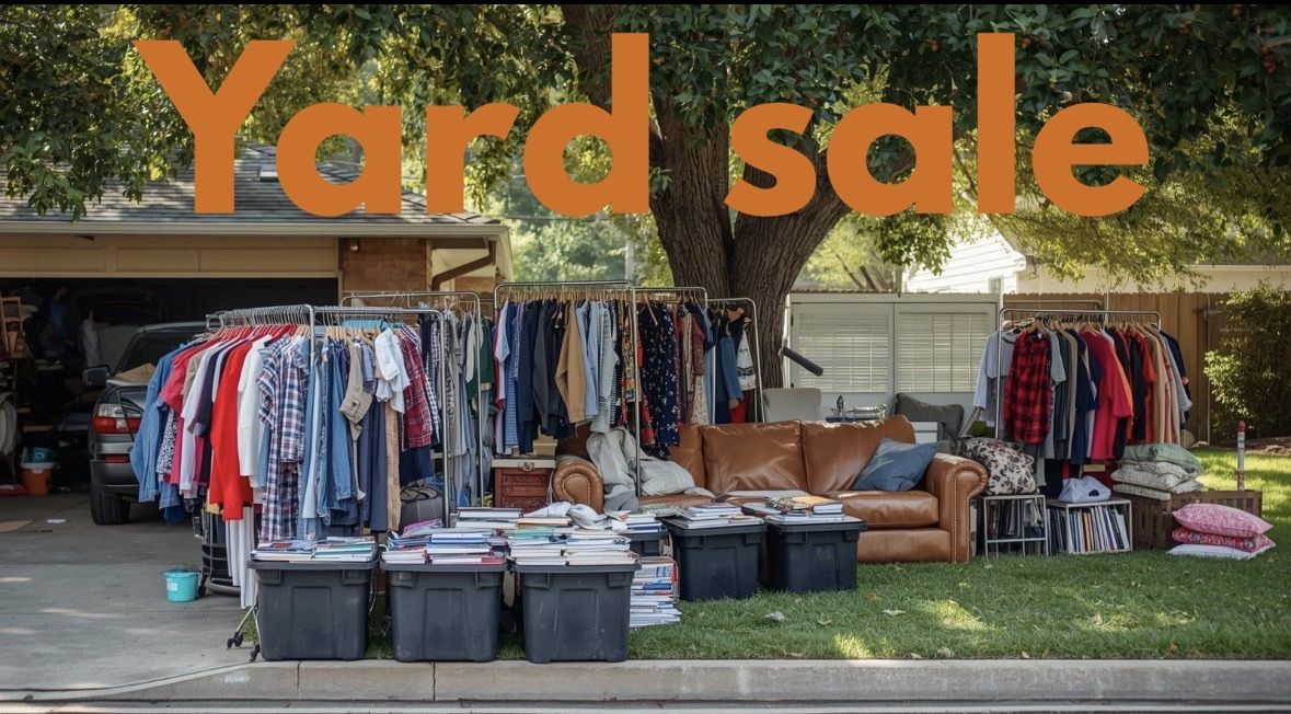 Yard Sale - new clothing, children’s/womens/mens, farm items, furniture, decorating items, reseller’s paradise. Priced to GO!