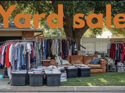 Yard Sale - new clothing, children’s/womens/mens, farm items, furniture, decorating items, reseller’s paradise. Priced to GO!