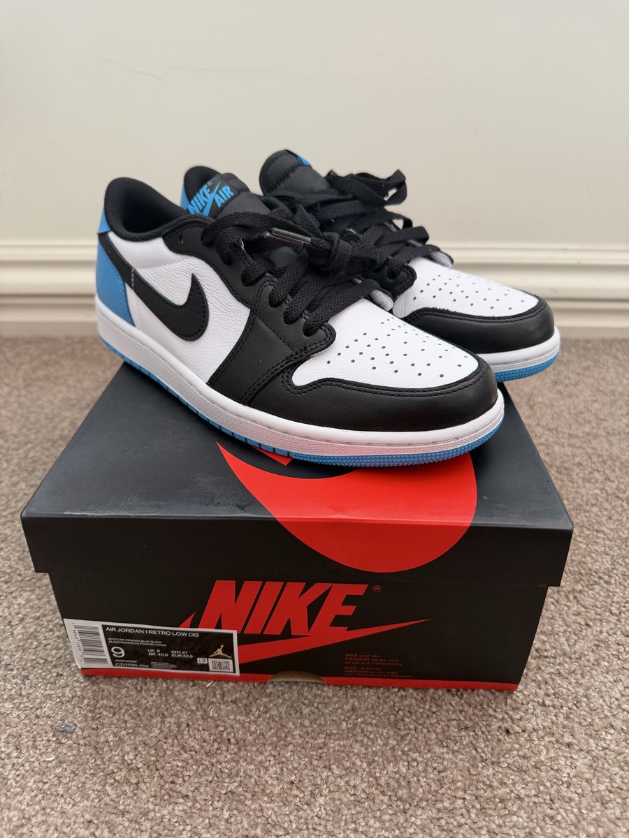 Nike Air Jordan 1 Retro Low OG Powder Blue Men's Size 9