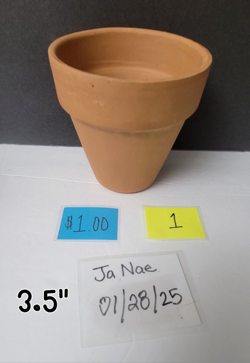 Terra cotta pots and saucers