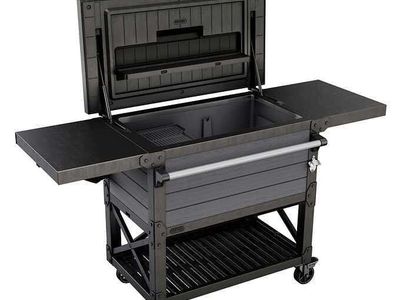 Keter Patio Cooler & Beverage Cart 2622047 #82402