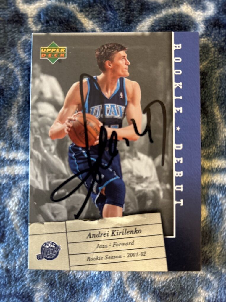 Upper Deck Autograph Andrei Kirilenko Utah Jazz