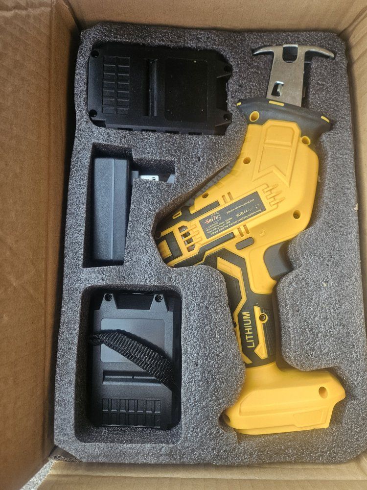 21V Cordless Reciprocating Saw Kit – Portable Handheld Saw with 2 Batteries & Charger
