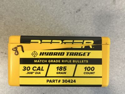 Berger .30 Cal 185 Gr Hybrid Target