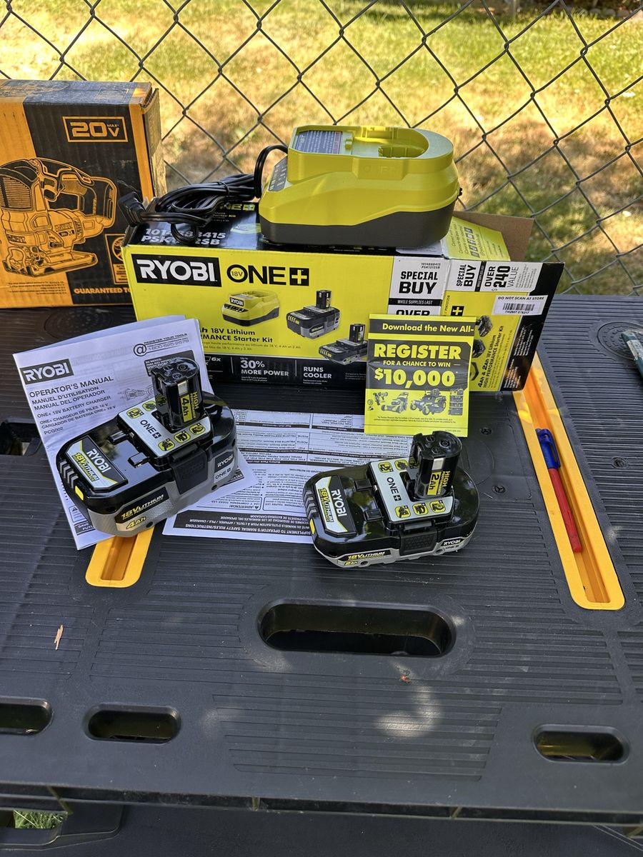Ryobi ONE+ 18V Lithium-Ion 4.0Ah HP High Performance Battery & Charger Starter Kit