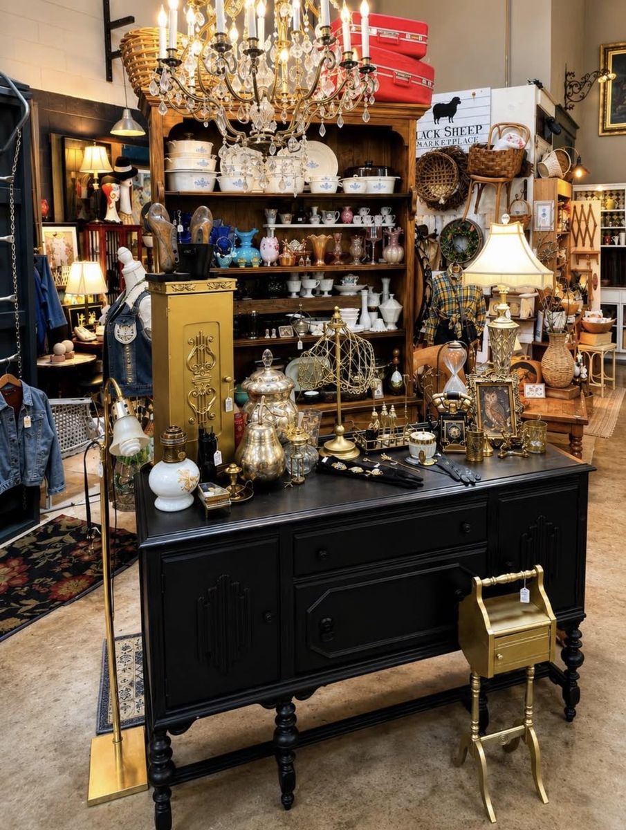 Vintage Black Buffet