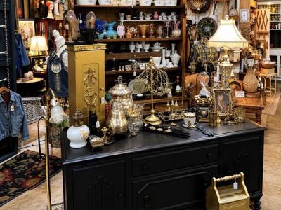 Vintage Black Buffet