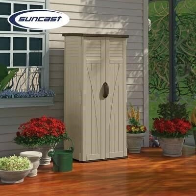 Brand New - Suncast 22cu ft Vertical Storage Shed
