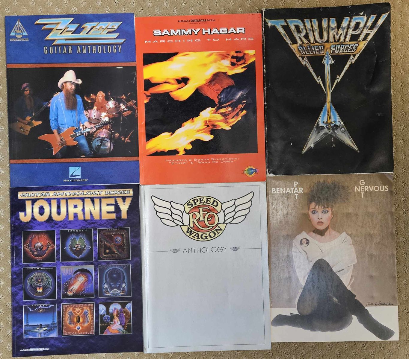 21 Guitar Tab books $10 each or less if you buy more - make me an offer for all