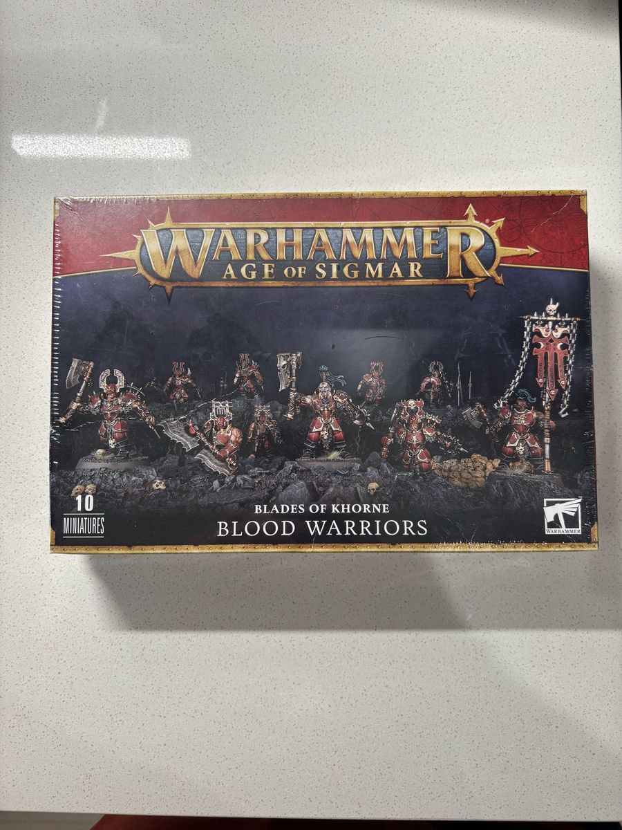 Warhammer Age of Sigmar: Blades of Khorne Blood Warriors - New in Box (10 Miniatures)