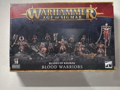 Warhammer Age of Sigmar: Blades of Khorne Blood Warriors - New in Box (10 Miniatures)
