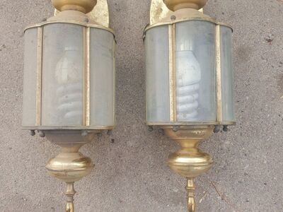 outside wall mount brass light fixtures