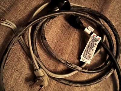 3-prong plug clothes dryer power cord and extension cord