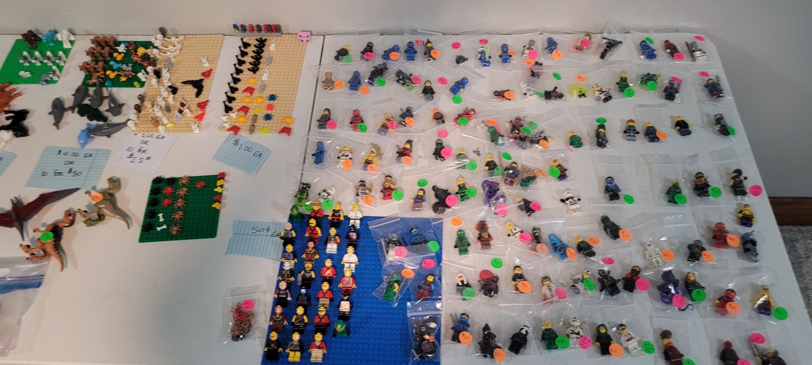 1800+ of Lego Minifigure All for $7995 or priced separately in the pictures