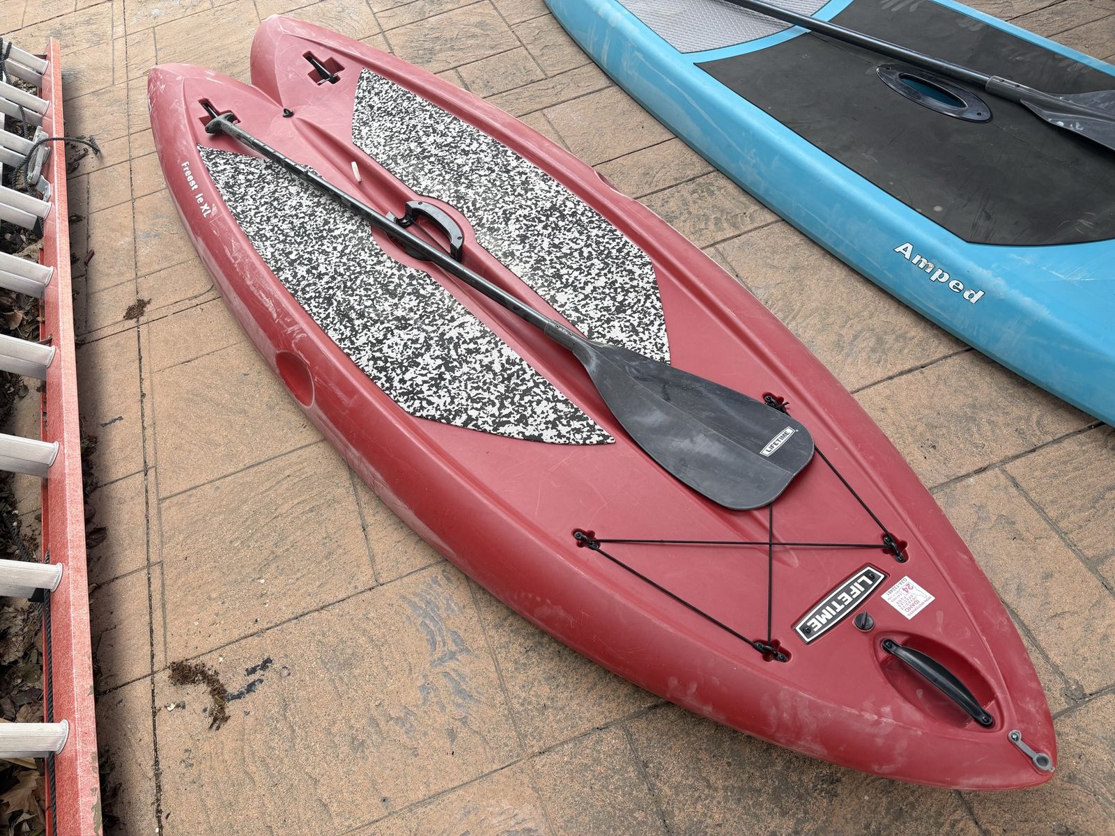 Red Lifetime Freestyle XL Paddleboard w/ Paddle