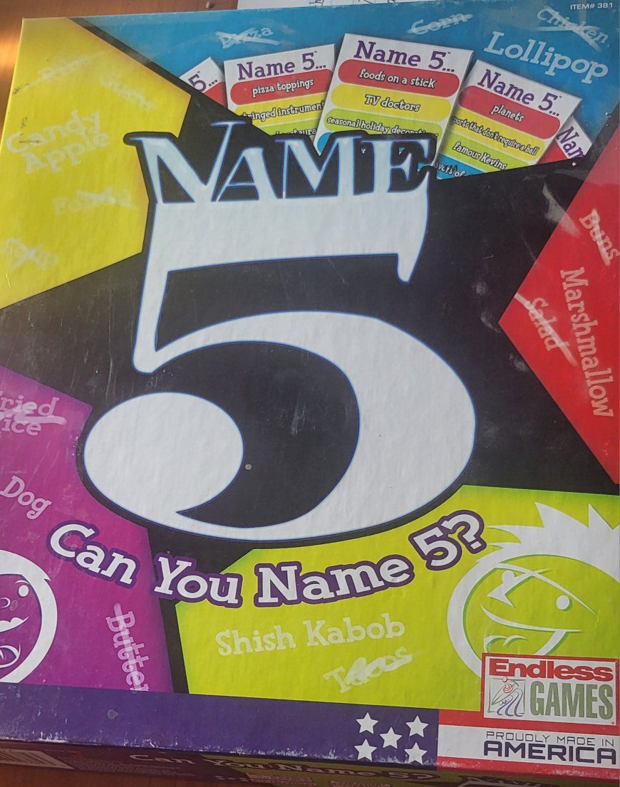 can you name 5 board game