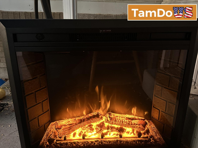 EdenDirect 30.51-in W Black Wall mount LED Wall-mount Electric Fireplace