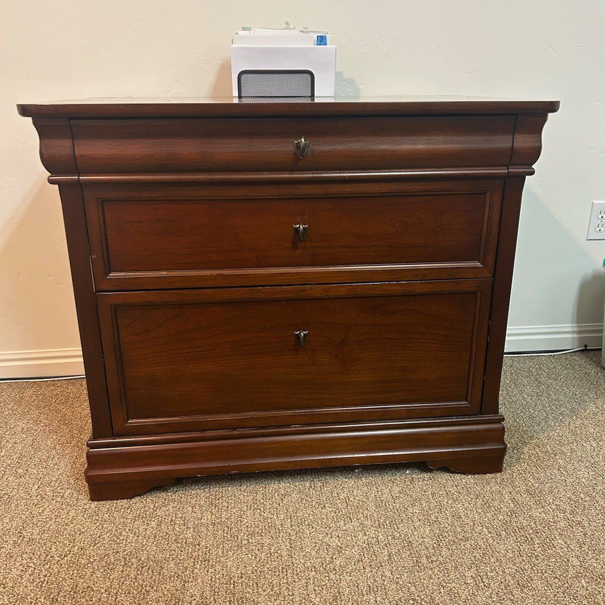 Beautiful wooden filing cabinet