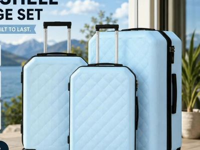 3-Piece Hardside Luggage Set – Brand New