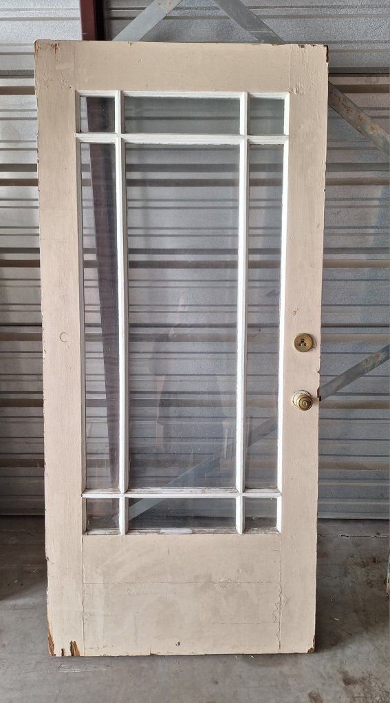 Beautiful Antique Mission Style 9 pane Ext door