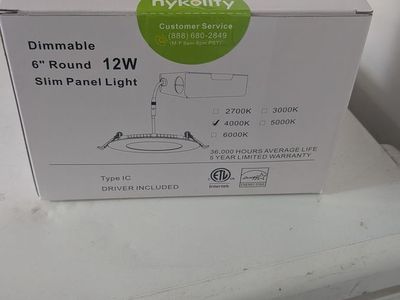 24ea 6" round slim panel ceiling lights