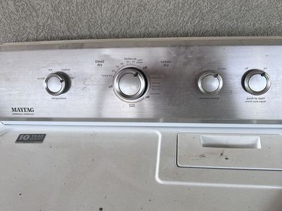 Maytag Commercial Technology White Electric Dryer with Sensor Dry & Wrinkle Control