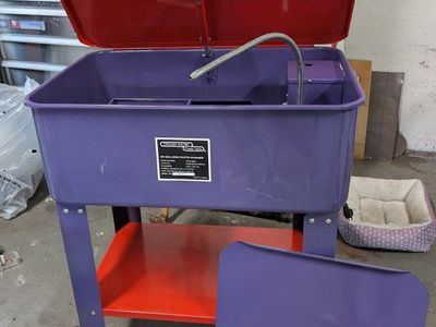 Electric Parts Washer - Purple/Red, Excellent Condition